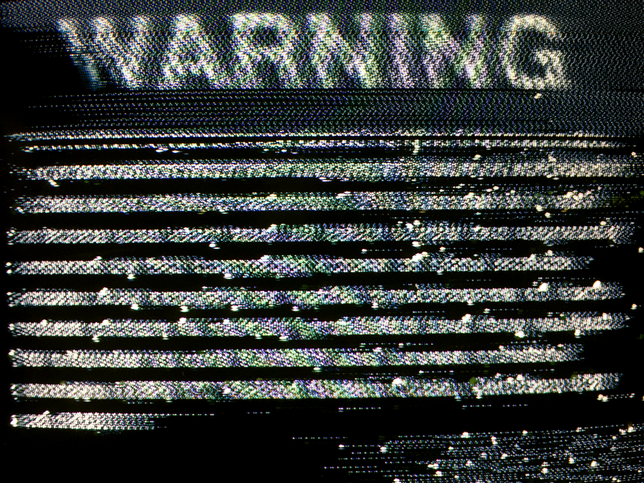 Warning sign. 