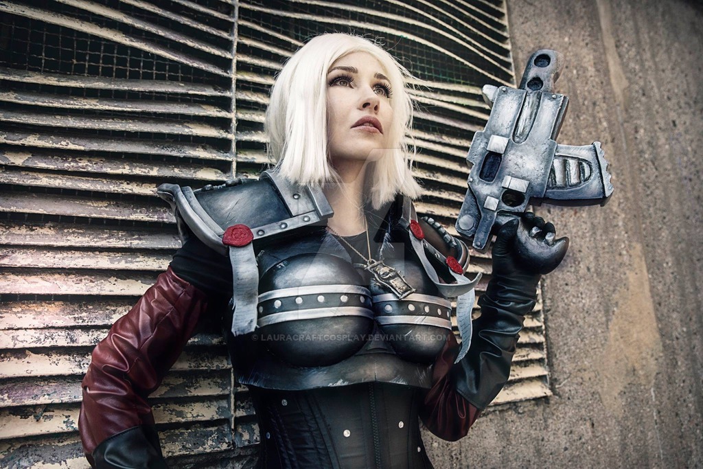 Female space marine, unknown PC.