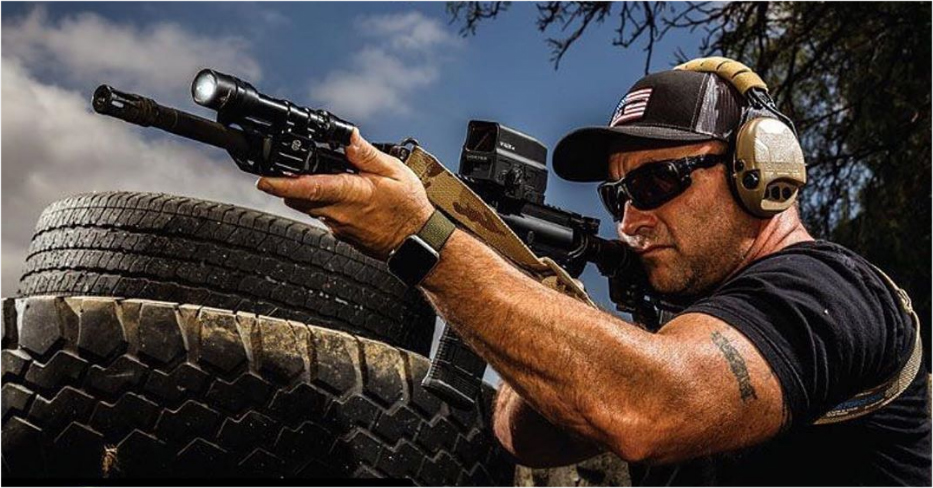 Jeremy Stafford of Guns & Ammo Magazine practicing good fundamentals of marksmanship. 