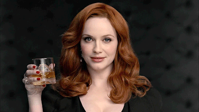 sexy redhead Christina Hendricks gif: you should listen to this classy, busty redhead. You really should.
